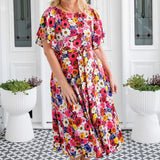 Evie Dress in garden party