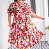 Evie Dress in garden party
