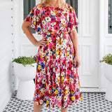 Evie Dress in garden party