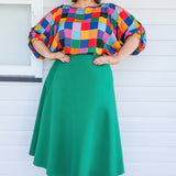 Our Favourite Ponte Skirt in green