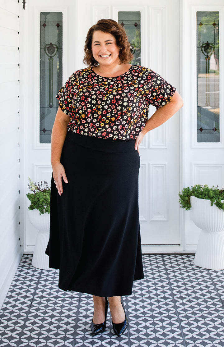 Our Favourite Ponte Skirt in black