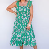 Florida Dress/Skirt in daisy days green