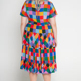 Lola Dress in name dropper gingham