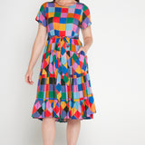 Lola Dress in name dropper gingham