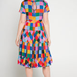 Lola Dress in name dropper gingham
