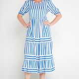 Elly Dress in something blue stripes