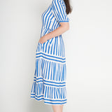 Elly Dress in something blue stripes