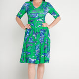 Cleo Dress in something green