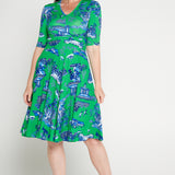 Cleo Dress in something green