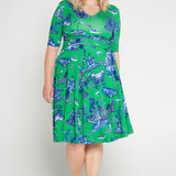 Cleo Dress in something green