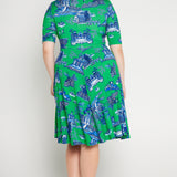 Cleo Dress in something green
