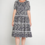 Eloise Dress in navy lace