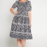 Eloise Dress in navy lace