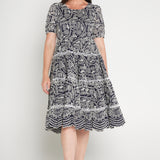 Eloise Dress in navy lace
