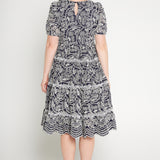 Eloise Dress in navy lace