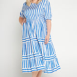 Elly Dress in something blue stripes