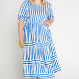 Elly Dress in something blue stripes