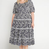 Eloise Dress in navy lace