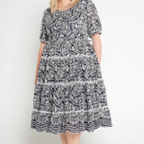 Eloise Dress in navy lace