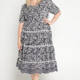 Eloise Dress in navy lace