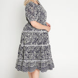 Eloise Dress in navy lace
