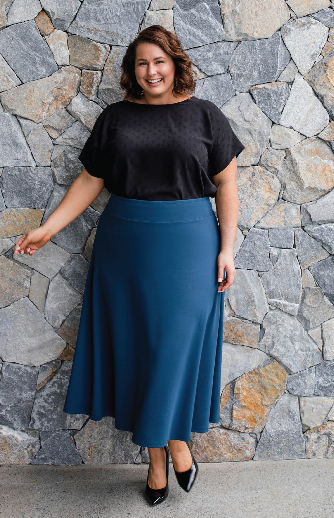 Our Favourite Ponte Skirt in teal