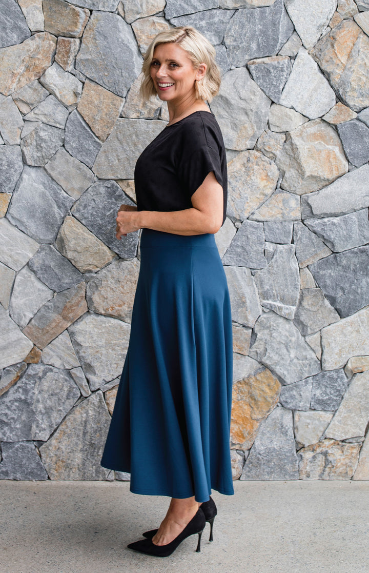 Our Favourite Ponte Skirt in teal