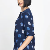 Penelope Blouse in a moment in time navy