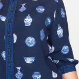 Penelope Blouse in a moment in time navy