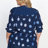Penelope Blouse in a moment in time navy