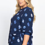 Penelope Blouse in a moment in time navy