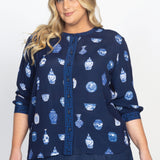 Penelope Blouse in a moment in time navy