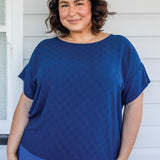 Poppy Top in navy