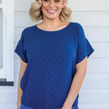 Poppy Top in navy