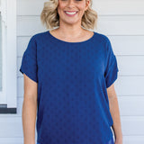 Poppy Top in navy
