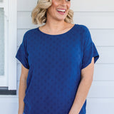 Poppy Top in navy