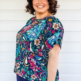 Poppy Top in truly madly navy