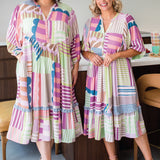 Portofino Midi Dress in seeing stripes pastel