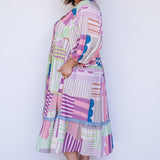 Portofino Midi Dress in seeing stripes pastel