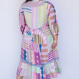 Portofino Midi Dress in seeing stripes pastel