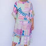 Portofino Midi Dress in seeing stripes pastel