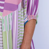Portofino Midi Dress in seeing stripes pastel