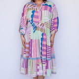 Portofino Midi Dress in seeing stripes pastel