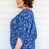 Pretty Please Reversible Top in cherry blossom blue
