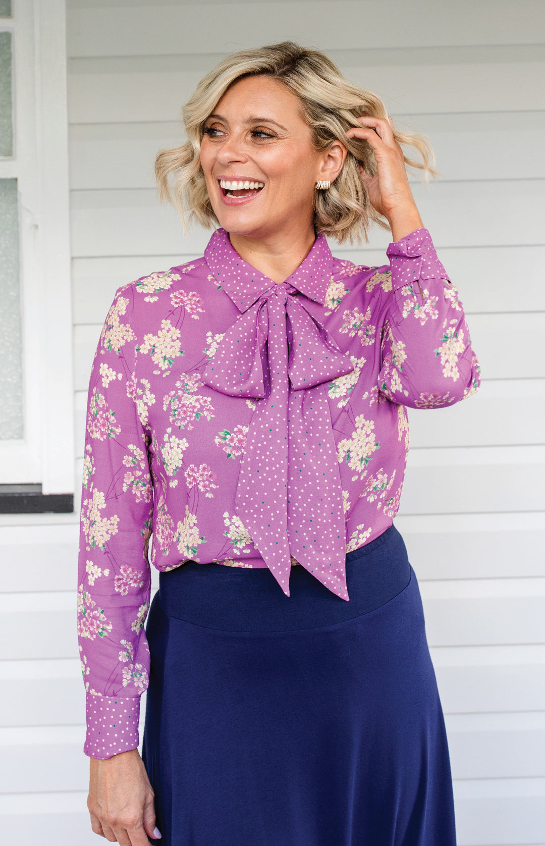 Sam Blouse in the lovely lilac