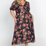 Scarlett Dress in now or never navy