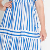 Elly Dress in something blue stripes