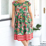Holiday Dress in hello sunshine pink