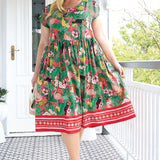 Holiday Dress in hello sunshine pink