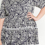 Eloise Dress in navy lace